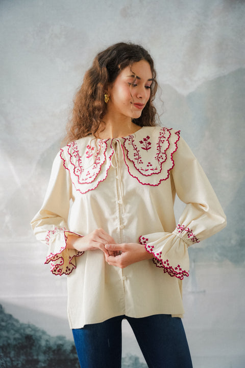 SERENDIPITY BLOUSE IN AMARENA