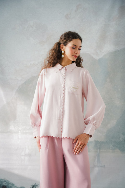 BIANCA SHIRT IN ROSE QUARTZ
