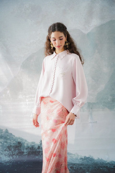 BIANCA SHIRT IN ROSE QUARTZ