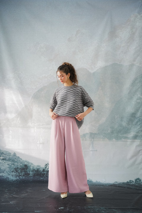 BRERA TROUSERS IN HEATHER PINK