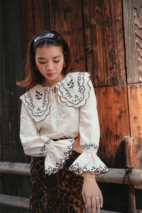 SERENDIPITY BLOUSE IN ECRU