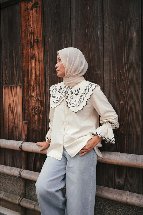 SERENDIPITY BLOUSE IN ECRU