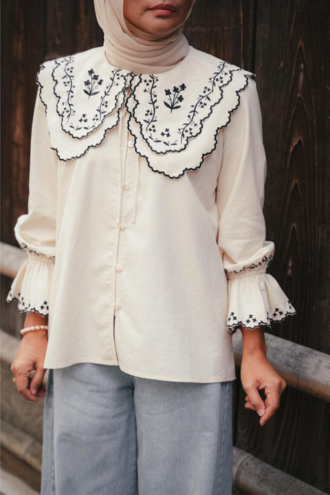 SERENDIPITY BLOUSE IN ECRU