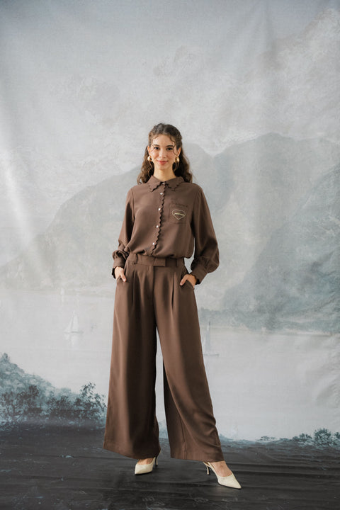 BIANCA SHIRT IN ESPRESSO