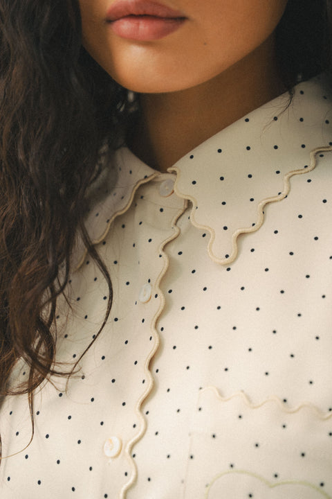 BIANCA SHIRT IN POLKA