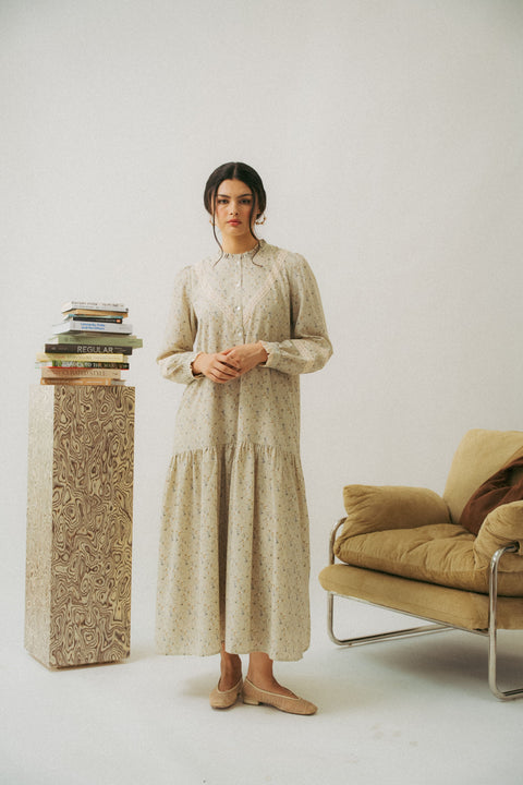 LUNDI DRESS IN VINTAGE GREY