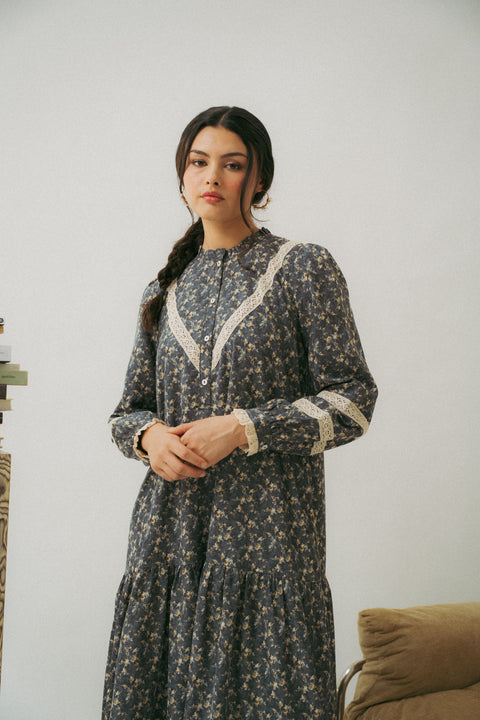 LUNDI DRESS IN MIDNIGHT BLUE
