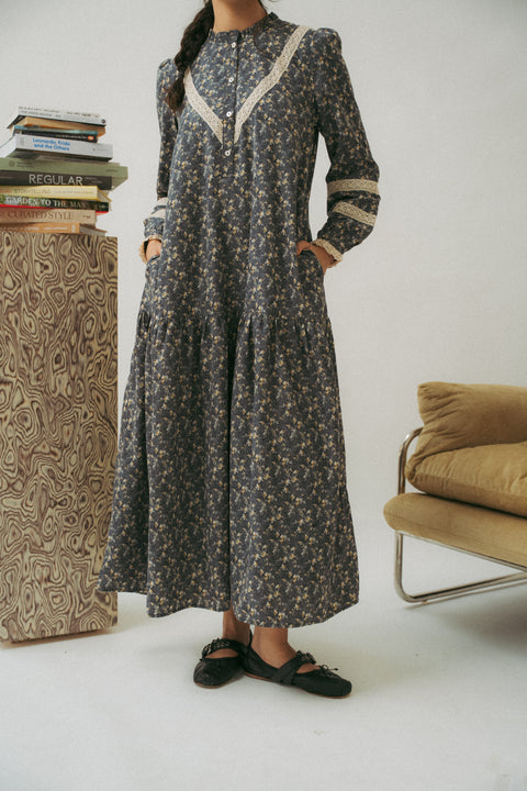 LUNDI DRESS IN MIDNIGHT BLUE