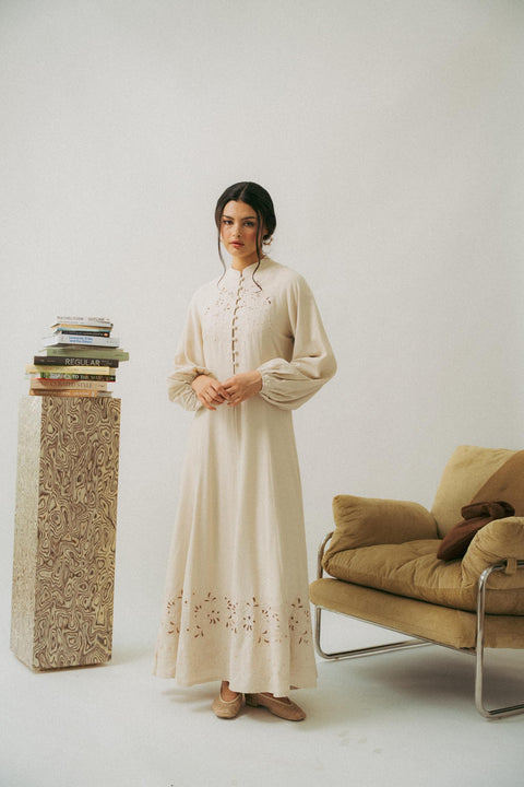 ANXPM JANE EMBROIDERED DRESS