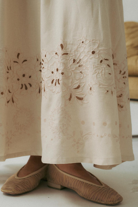 ANXPM JANE EMBROIDERED DRESS