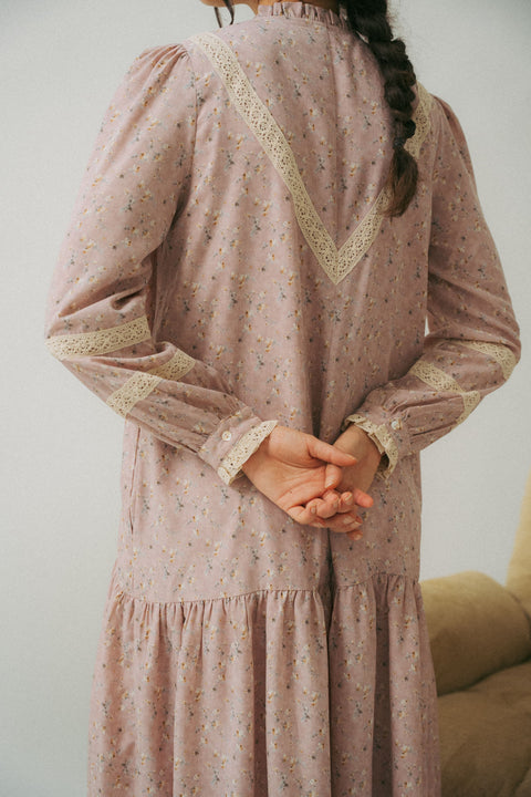 LUNDI DRESS IN ANTIQUE ROSE