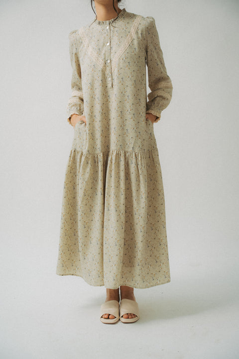 LUNDI DRESS IN VINTAGE GREY