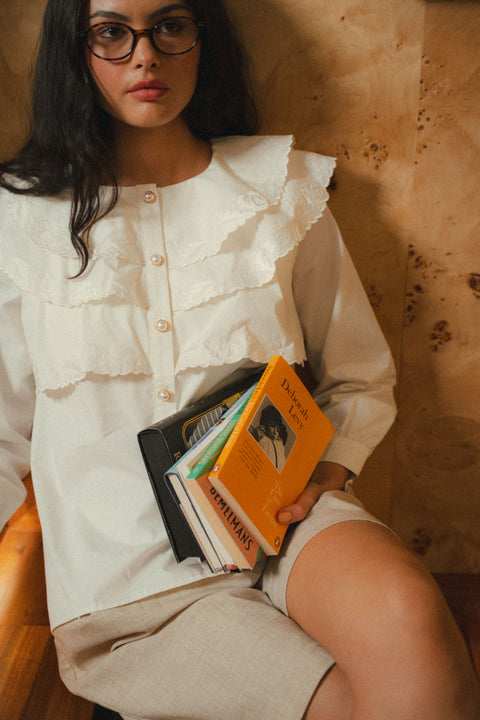 LOREN SHIRT IN PEARL