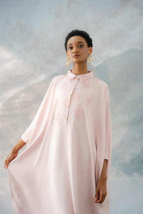 NAHLA KAFTAN IN ROSE QUARTZ
