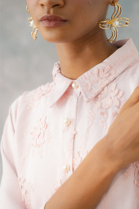 NAHLA KAFTAN IN ROSE QUARTZ