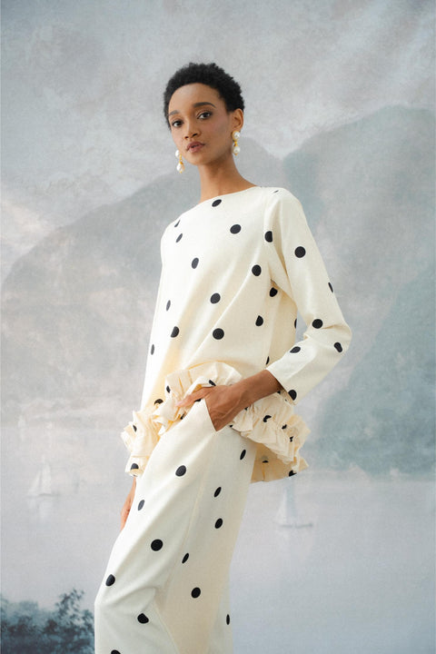 BRERA TROUSERS IN POLKA
