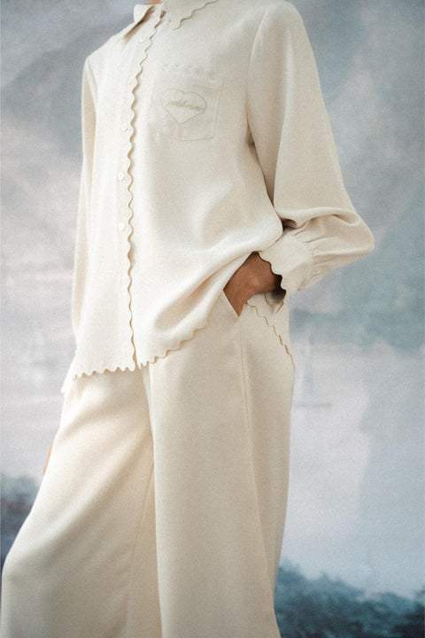 BRERA TROUSERS IN CREMA