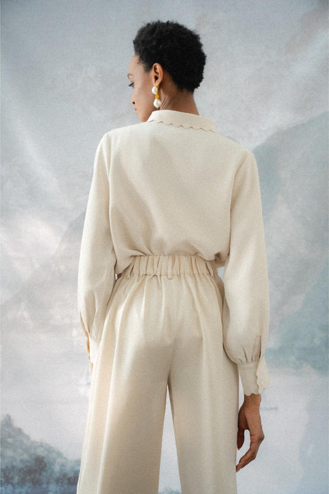 BRERA TROUSERS IN CREMA