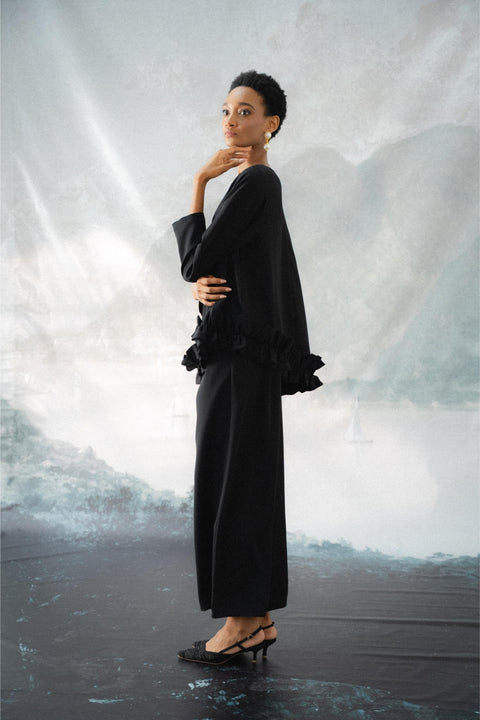 BRERA TROUSERS IN NOIR