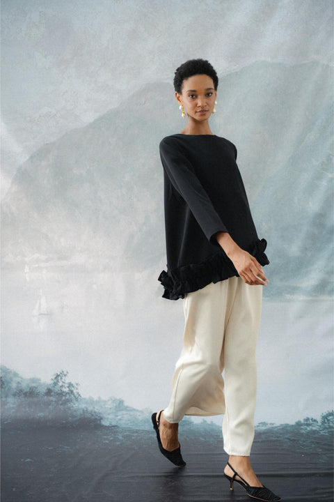 BRERA TROUSERS IN CREMA