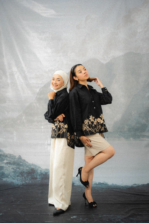 CONTESSA SHIRT IN MIDNIGHT FLORAL