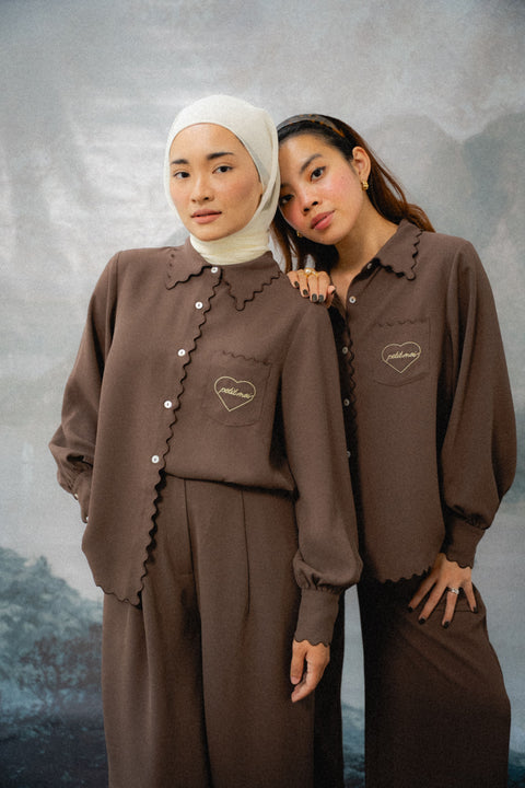 BIANCA SHIRT IN ESPRESSO
