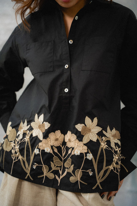 CONTESSA SHIRT IN MIDNIGHT FLORAL