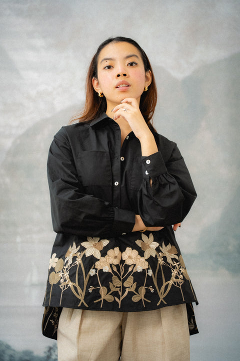 CONTESSA SHIRT IN MIDNIGHT FLORAL