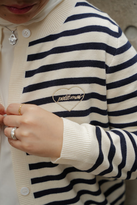 AMORE CARDIGAN IN CLASSIC NAVY