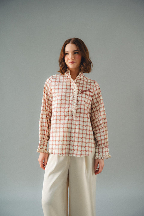 BALZAC SHIRT IN CHERRY GINGHAM