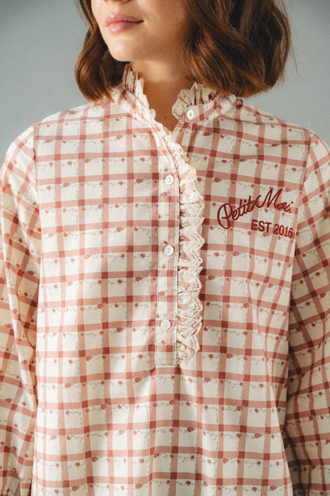 BALZAC SHIRT IN CHERRY GINGHAM
