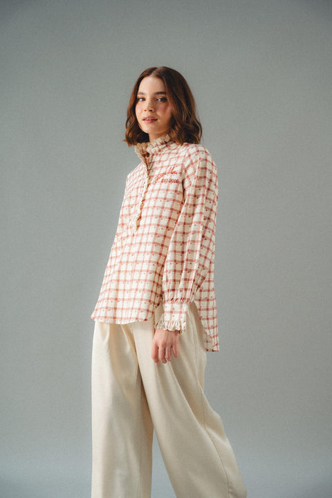 BALZAC SHIRT IN CHERRY GINGHAM
