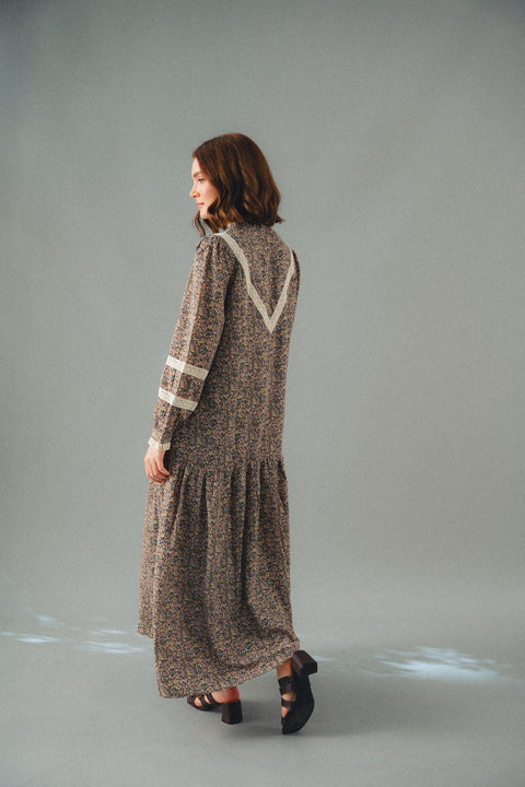 LUNDI DRESS IN MORRIS