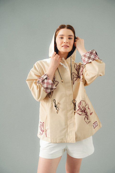 CHELSEA PARKA IN MERLOT