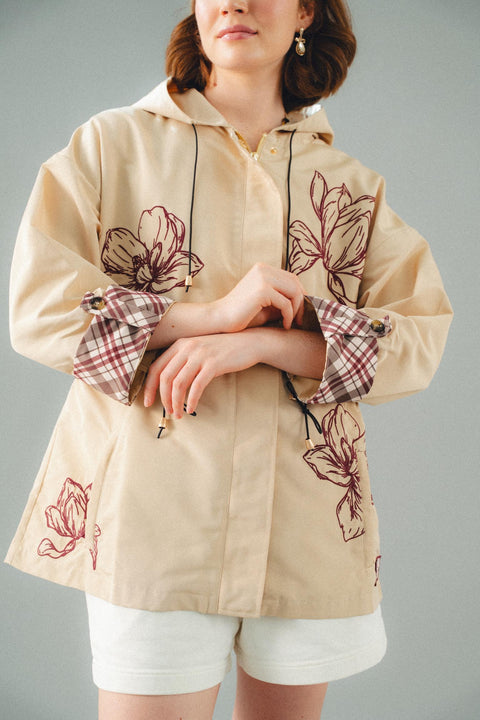 CHELSEA PARKA IN MERLOT