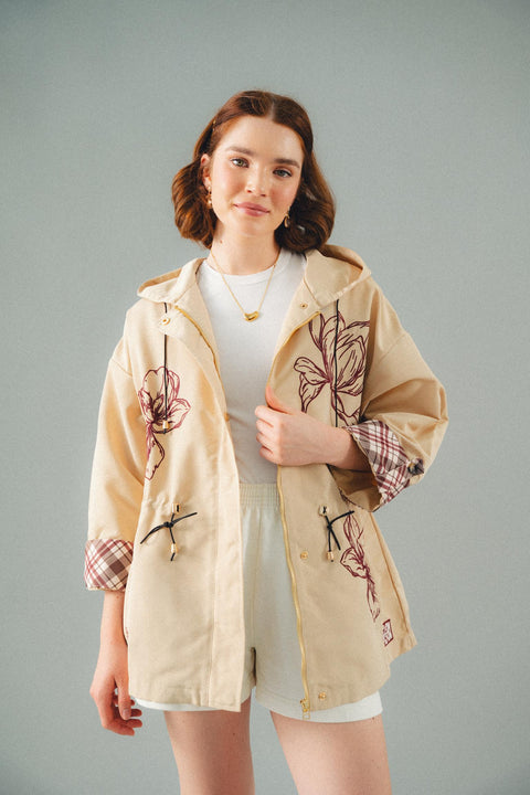 CHELSEA PARKA IN MERLOT
