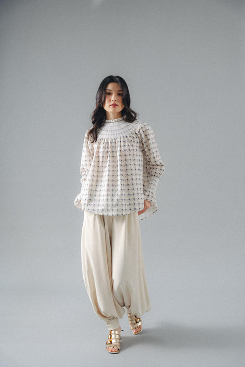 KATE BLOUSE IN INDIGO BLUE