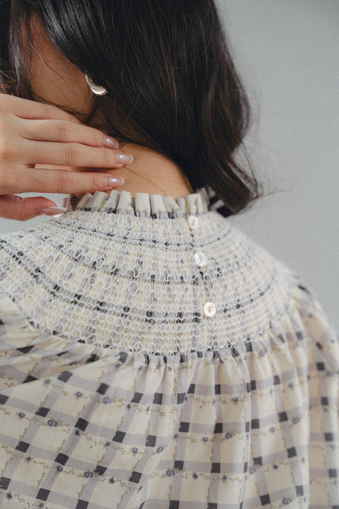 KATE BLOUSE IN INDIGO BLUE