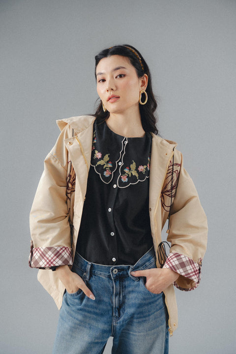 VALENTINA SHIRT IN MOSS