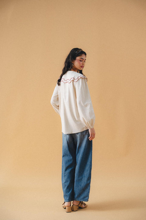 SERENDIPITY BLOUSE IN PEONY