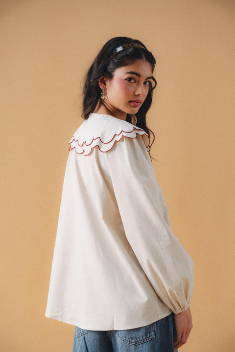 SERENDIPITY BLOUSE IN PEONY