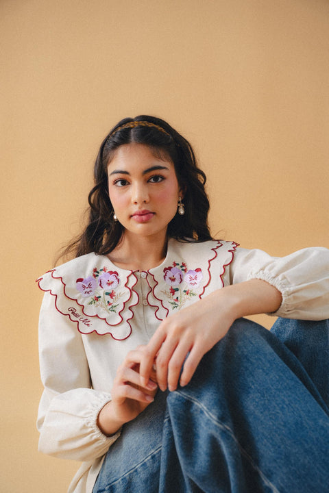 SERENDIPITY BLOUSE IN PEONY