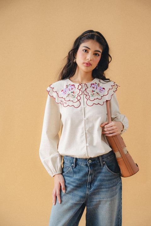 SERENDIPITY BLOUSE IN PEONY