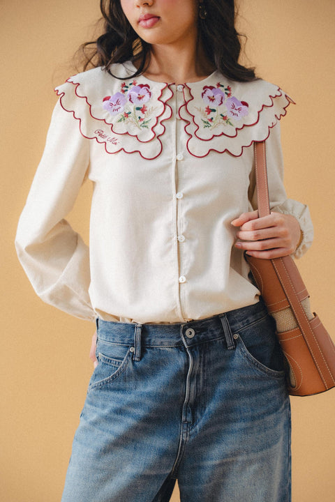 SERENDIPITY BLOUSE IN PEONY