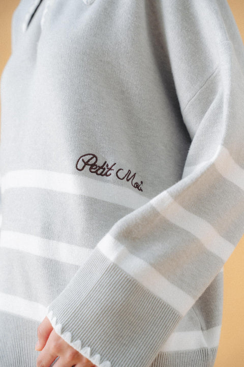 STEVIE POLO KNIT SWEATER