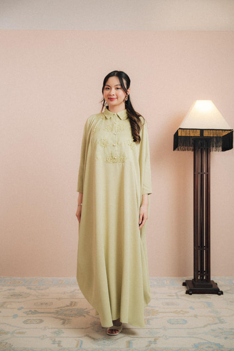 NAHLA KAFTAN IN SAGE