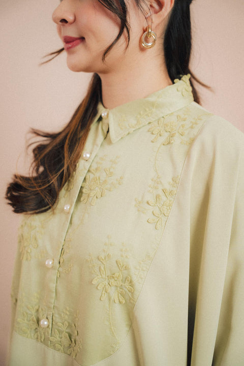 NAHLA KAFTAN IN SAGE