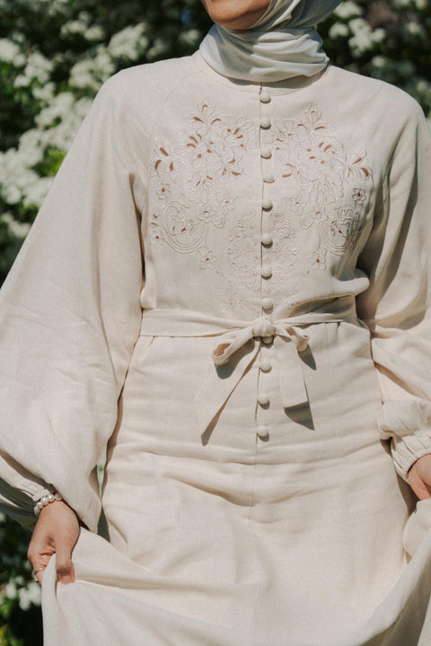 ANXPM JANE EMBROIDERED DRESS