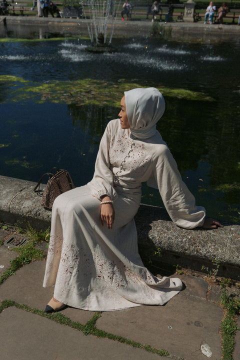 ANXPM JANE EMBROIDERED DRESS