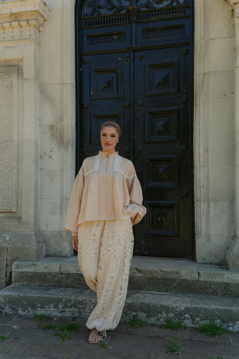 ZELDA BALLOON TROUSERS IN CHANTILLY